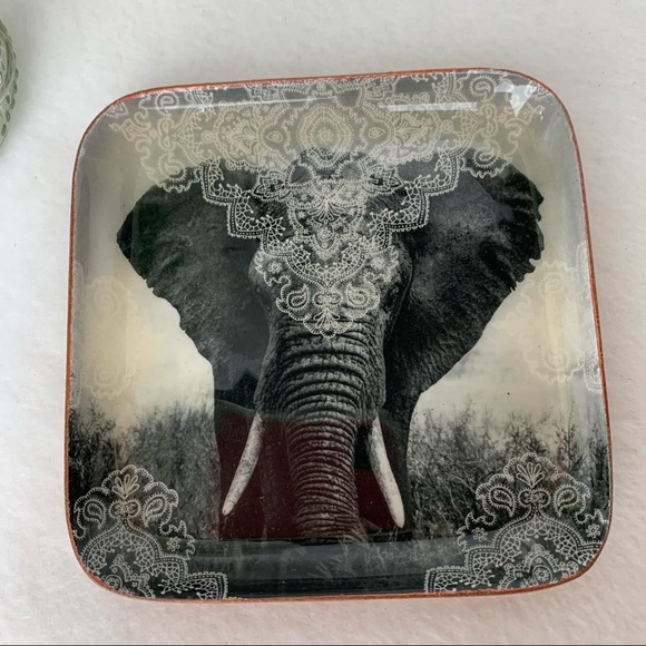 Elephant Trinket Dish Copper Back - Picture 3 of 5